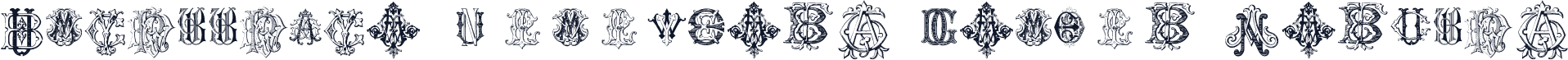 Intellecta Monograms Random Samples