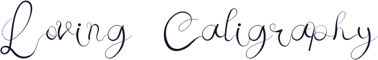 Loving Caligraphy