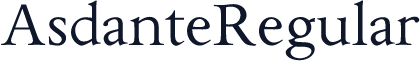 AsdanteRegular