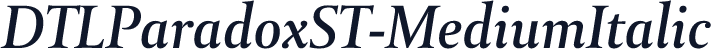 DTLParadoxST-MediumItalic