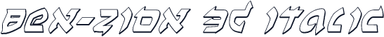 Ben-Zion 3D Italic