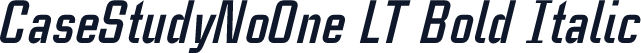 CaseStudyNoOne LT Bold Italic