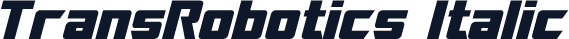 TransRobotics Italic