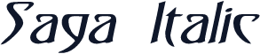 Saga  Italic