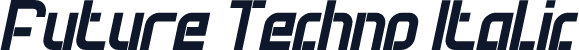 Future Techno Italic