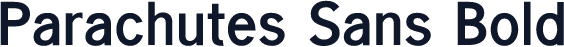 Parachutes Sans Bold