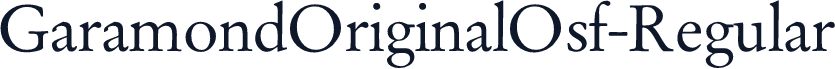 GaramondOriginalOsf-Regular
