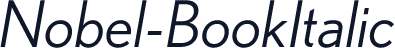 Nobel-BookItalic