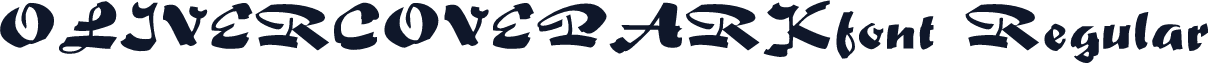 OLIVERCOVEPARKfont Regular