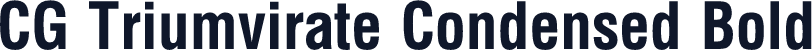CG Triumvirate Condensed Bold