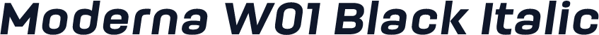 Moderna W01 Black Italic