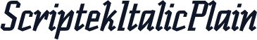 ScriptekItalicPlain
