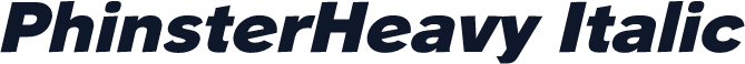 PhinsterHeavy Italic