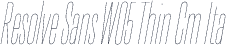 Resolve Sans W05 Thin Cm Ita