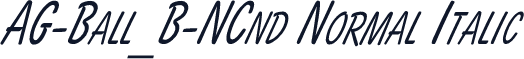 AG-Ball_B-NCnd Normal Italic