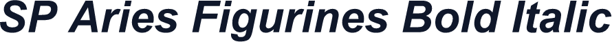 SP Aries Figurines Bold Italic