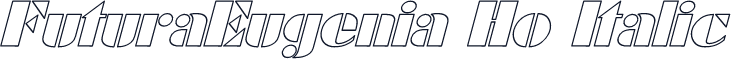 FuturaEugenia Ho Italic