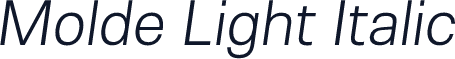 Molde Light Italic