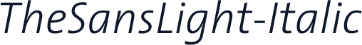 TheSansLight-Italic