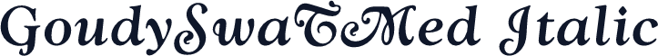 GoudySwaTMed Italic