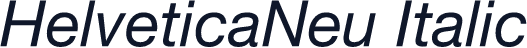 HelveticaNeu Italic