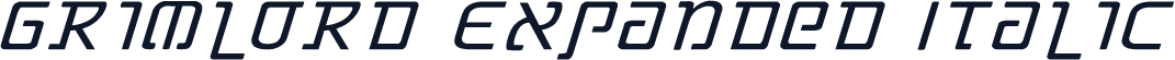 Grimlord Expanded Italic