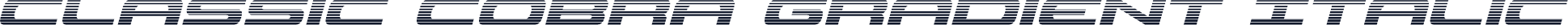 Classic Cobra Gradient Italic