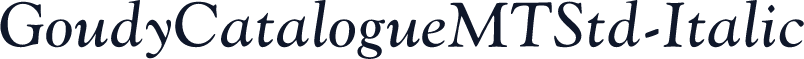 GoudyCatalogueMTStd-Italic