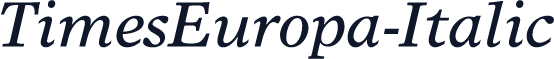 TimesEuropa-Italic