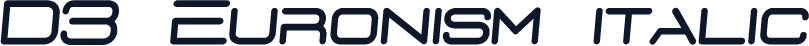 D3 Euronism italic
