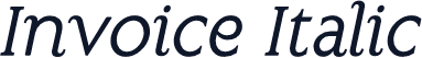 Invoice Italic