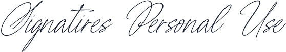 Signatires Personal Use