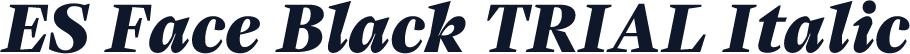 ES Face Black TRIAL Italic