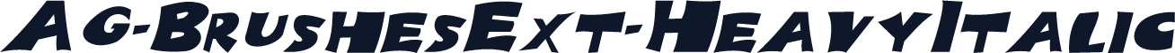 AG-BrushesExt-HeavyItalic