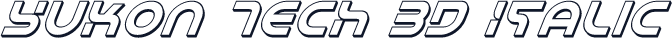 Yukon Tech 3D Italic