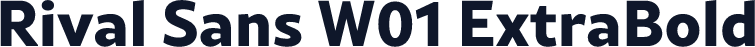 Rival Sans W01 ExtraBold