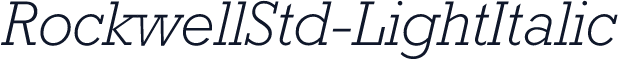 RockwellStd-LightItalic