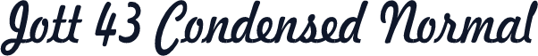 Jott 43 Condensed Normal