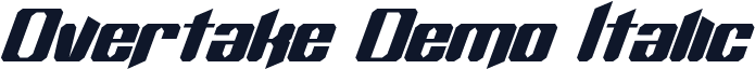 Overtake Demo Italic
