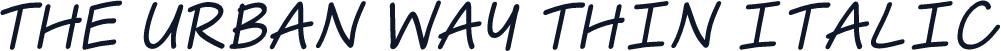 The Urban Way Thin Italic