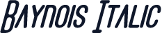 Baynois Italic