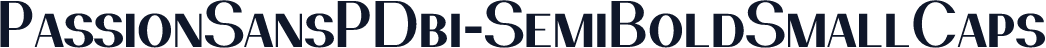 PassionSansPDbi-SemiBoldSmallCaps
