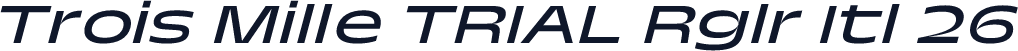 Trois Mille TRIAL Rglr Itl 26
