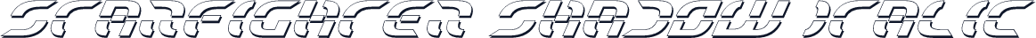 Starfighter Shadow Italic