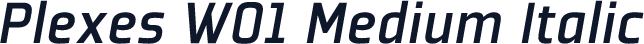 Plexes W01 Medium Italic