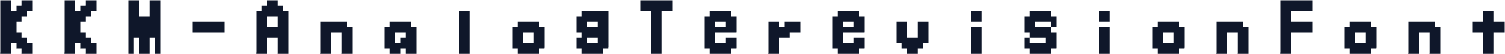 KKM-AnalogTerevisionFont