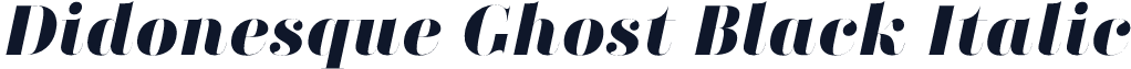 Didonesque Ghost Black Italic