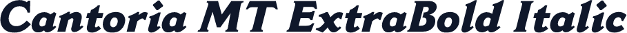Cantoria MT ExtraBold Italic