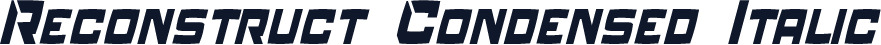 Reconstruct Condensed Italic