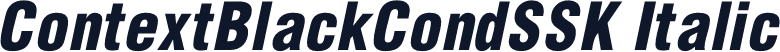 ContextBlackCondSSK Italic
